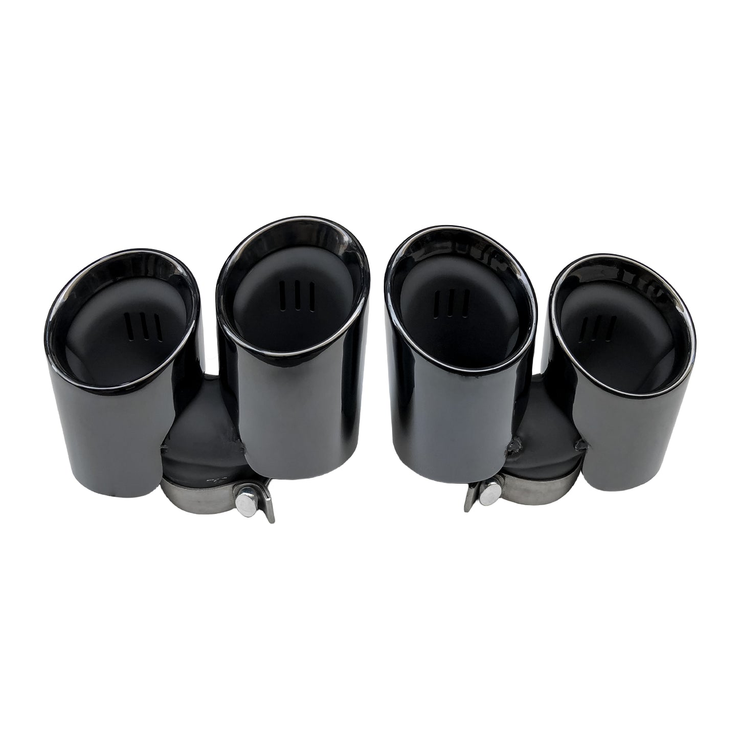 Black Exhaust Tips Muffler Tail Pipes For Porsche 911 Carrera Targa 2011-2015